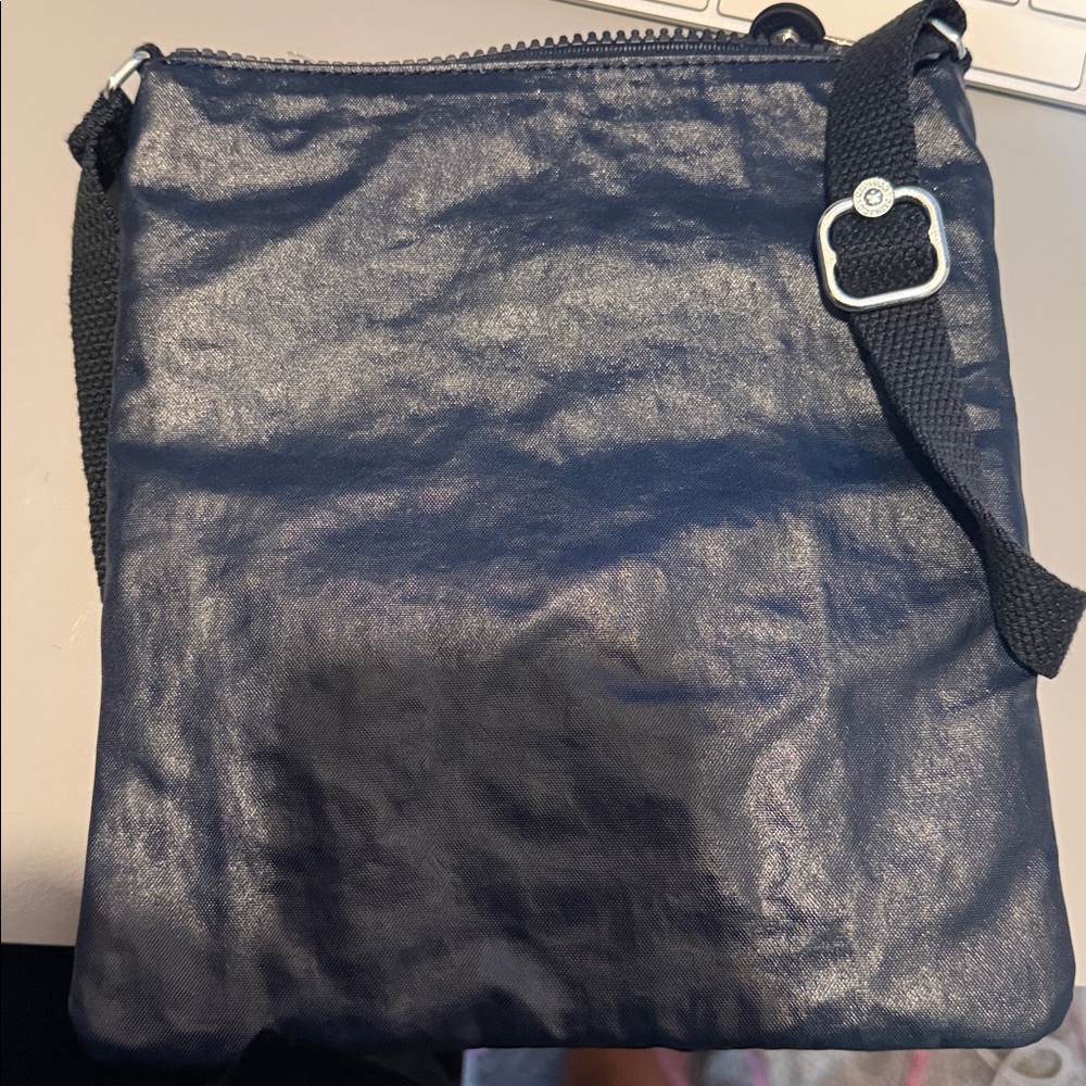 Kipling Navy Blue Zipper Crossbody Three Compartments Adjustable Strap - Picture 5 of 5
